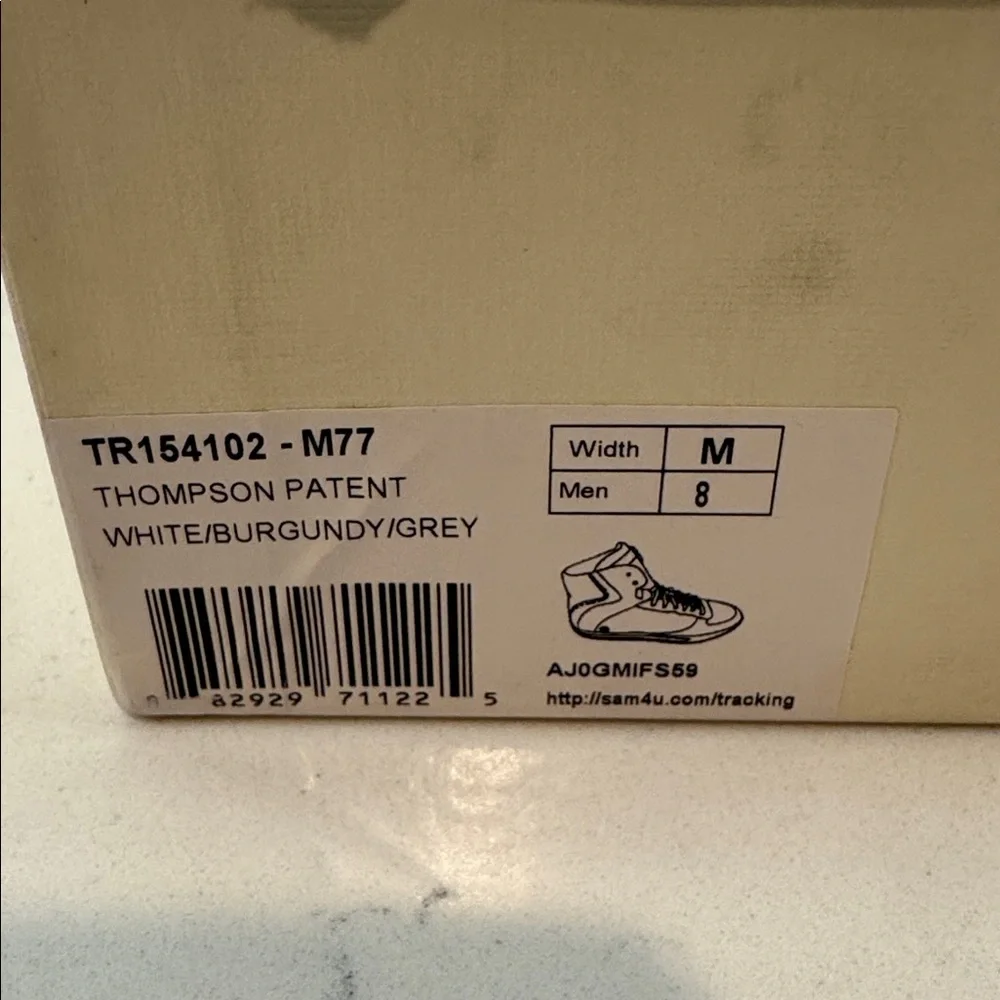 New True Religion Thompson Patent mens size 8 high top sneakers athletic shoes